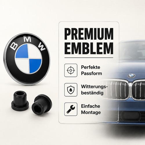 82mm blau weiß emblem - blau,
