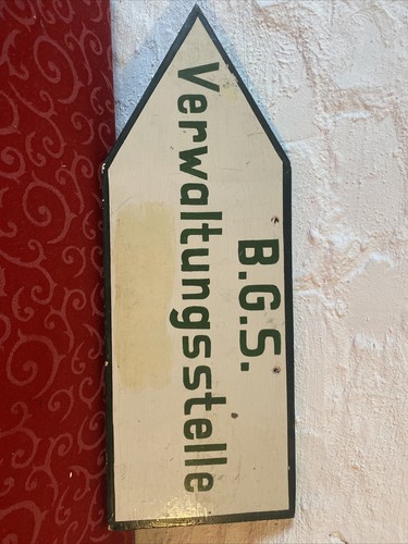 Original bgs grenzschild - bgs,