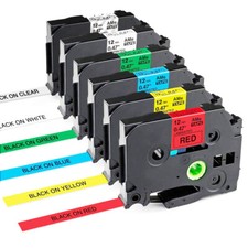 6x Etikettenband  für Brother