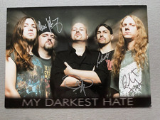 MY DARKEST HATE "Death Metal"  Original signed  Autogrammkarte 10x15 Autogramm