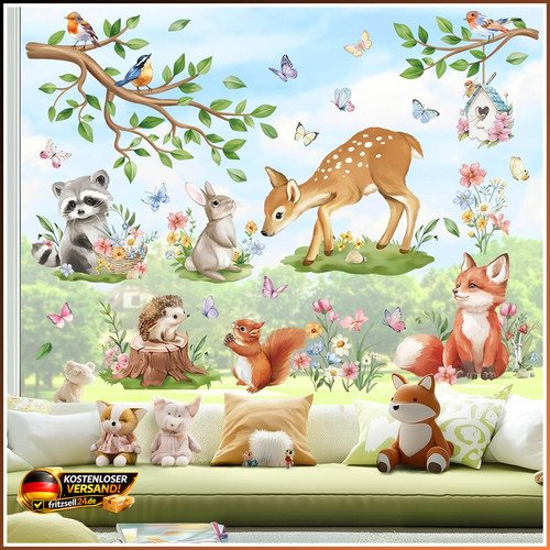 Fensterbilder tiere waldtiere - fensterbilder,