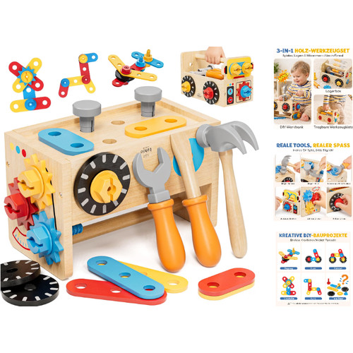 Werkzeugkoffer holz spielzeug - holz,