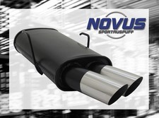 NOVUS Sportauspuff Gruppe N ESD 2x 76 mm MS-Design für Peugeot 106 Typ 1C