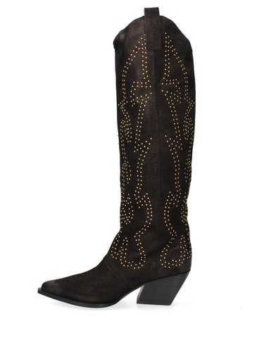 Damen stiefel echtleder nieten - stiefel,