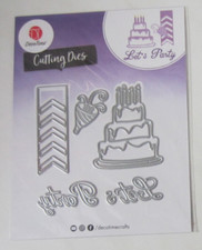 Cutting & Embossing - Party, Torte - Stanz- / Schneideschablone