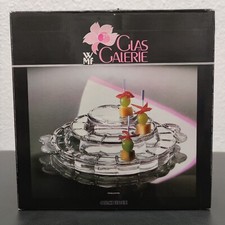 WMF Glas Galerie Orchidee Käsepyramide Servierplatte Kristall 24cm Neu OVP