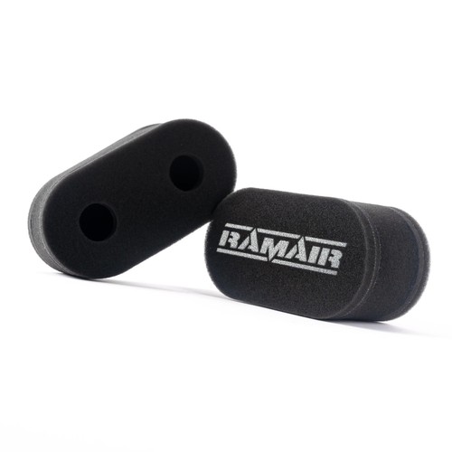 Ramair twin luftfilter - luftfilter, 75mm