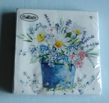 20 Servietten Blumen Topf