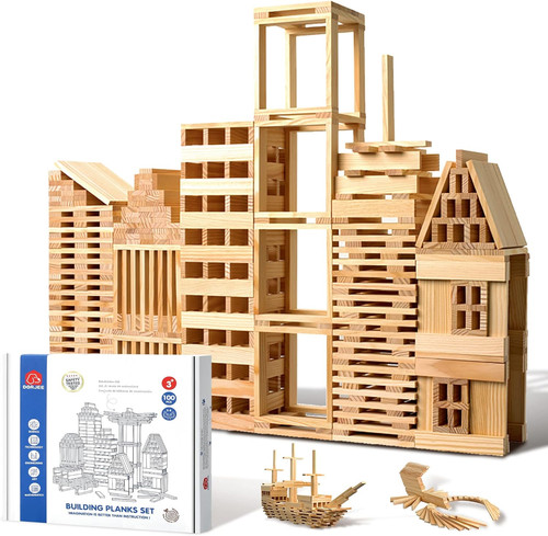 100 stück holzbausteine - 100,