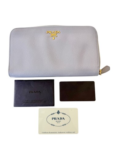 Prada saffiano zip wallet - zip,