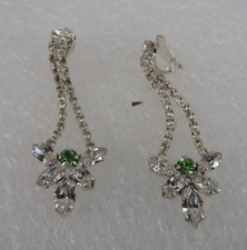 Neugablonz: Paar Ohrclips 1950er bis 1960er Jahre Swarovski Elements (117570)