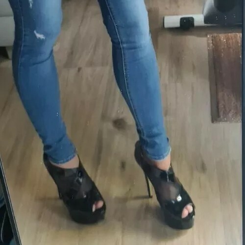 High heel lack - netz, 38