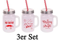 Weihnachtliche Glastassen mit