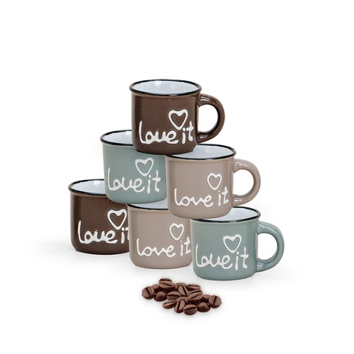 Retro espressotassen love - retro,