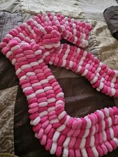 Schal 2meter,rosa Weiß,Dick und weich