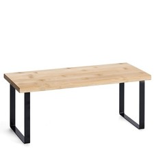 Regal aus Bambus und schwarzem