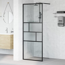 Walk-in Duschwand schwarz