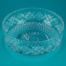 Alte Glas Schale Ø 19,5 cm Dessert Obst Salat Glasschale geschliffen Vintage