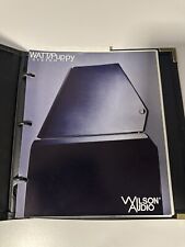 Wilson Audio Watt Puppy 7 Operating Instructions Bedienungsanleitung