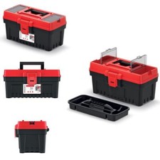 Kistenberg Werkzeugkiste Werkzeugkoffer Kasten mit Organizer im Deckel & Trage