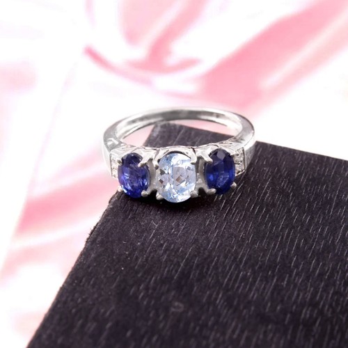 Aaa aquamarin ring 925 - aaa,