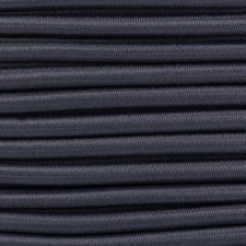 Gummikordel - Hutgummi - Rundgummi, hochwertig, extra-stark in 4mm, dunkelgrau