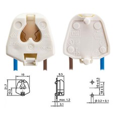 2x G5 Einbaufassung für T5