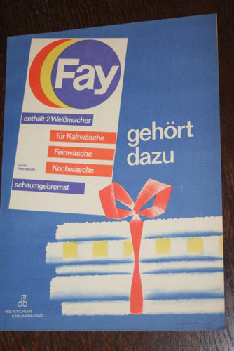 Werbeblatt fay waschmittel - werbeblatt,