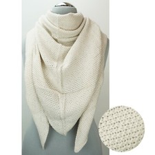 Weiches Dreieckstuch Winter 26 Farben Schal Halstuch Strick Struktur 200x75 2311