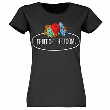 Fruit of the Loom Damen T-Shirt mit großem Vintage-Logo Druck auf der Brust
