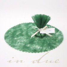 100 Mandelkreise grün für Gastgeschenke Hochzeit Hochzeitsmandeln Tüllkreise