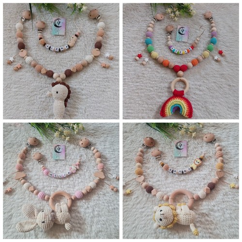 Schnullerkette mit namen - schnullerkette,