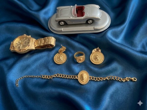 Mode schmuck set goldfarben - mode-schmuck,