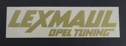 Werbe aufkleber lexmaul - lexmaul, opel