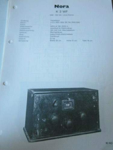Schaltplan radio nora wf - radio,
