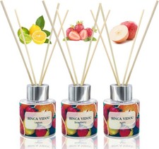 inca Vidou Raumduft Stäbchen Set, Duftstäbchen Raumduft Diffuser Naturreine Apfe