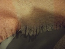 Vintage decke plaid mohair - plaid,