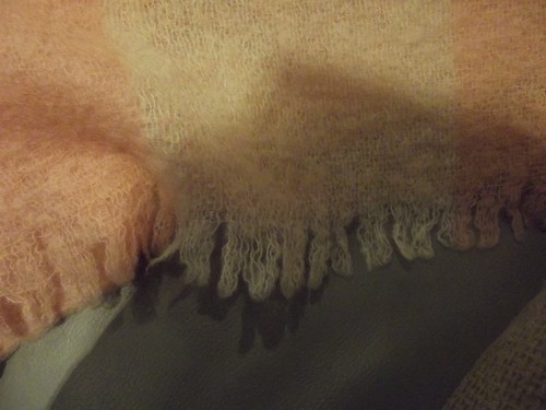 Vintage decke plaid mohair - decke,