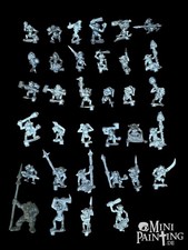 32x METAL Snotlings Warhammer Fantasy Orks Goblins Snotlingbase Snotling Swarm