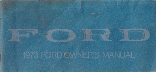 1973 ford betriebsanleitung - 1973,