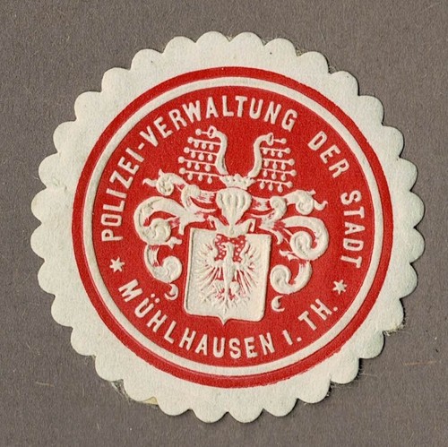 Siegelmarke thüringen - siegelmarke,