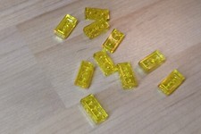 10 gelb durchsichtige Lego