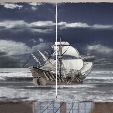 Landschaft Rustikale Gardine