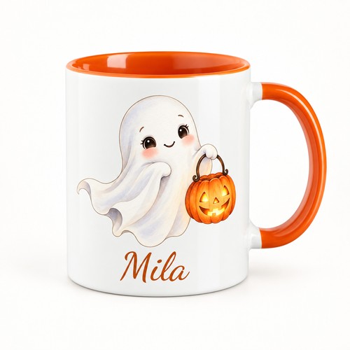 Tasse mit name - mit, laternengeist