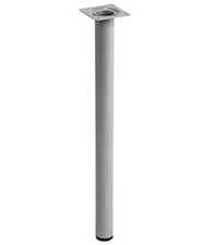 Element System Möbelfuß rund Ø30 H 400mm weißalu Tisch Fuß  Bein Möbelfüße neu