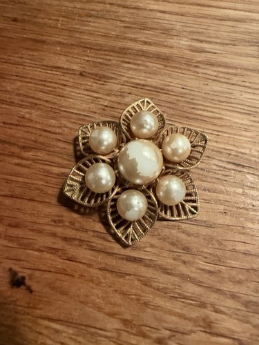 Vintage brosche blume - brosche,
