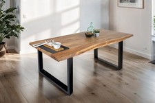 Esstisch Baumkante massiv