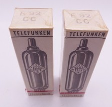 2x TELEFUNKEN E92CC Röhren