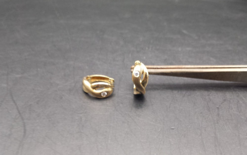 Ohrringe gold 333 - gold, gereinigt