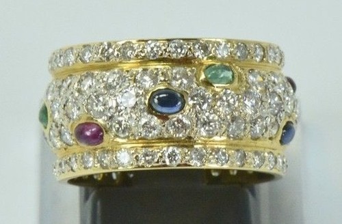 Brillantring gold - 18, kt.